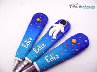 Set tacâmuri personalizate "Astronaut" - Tinna Handmade